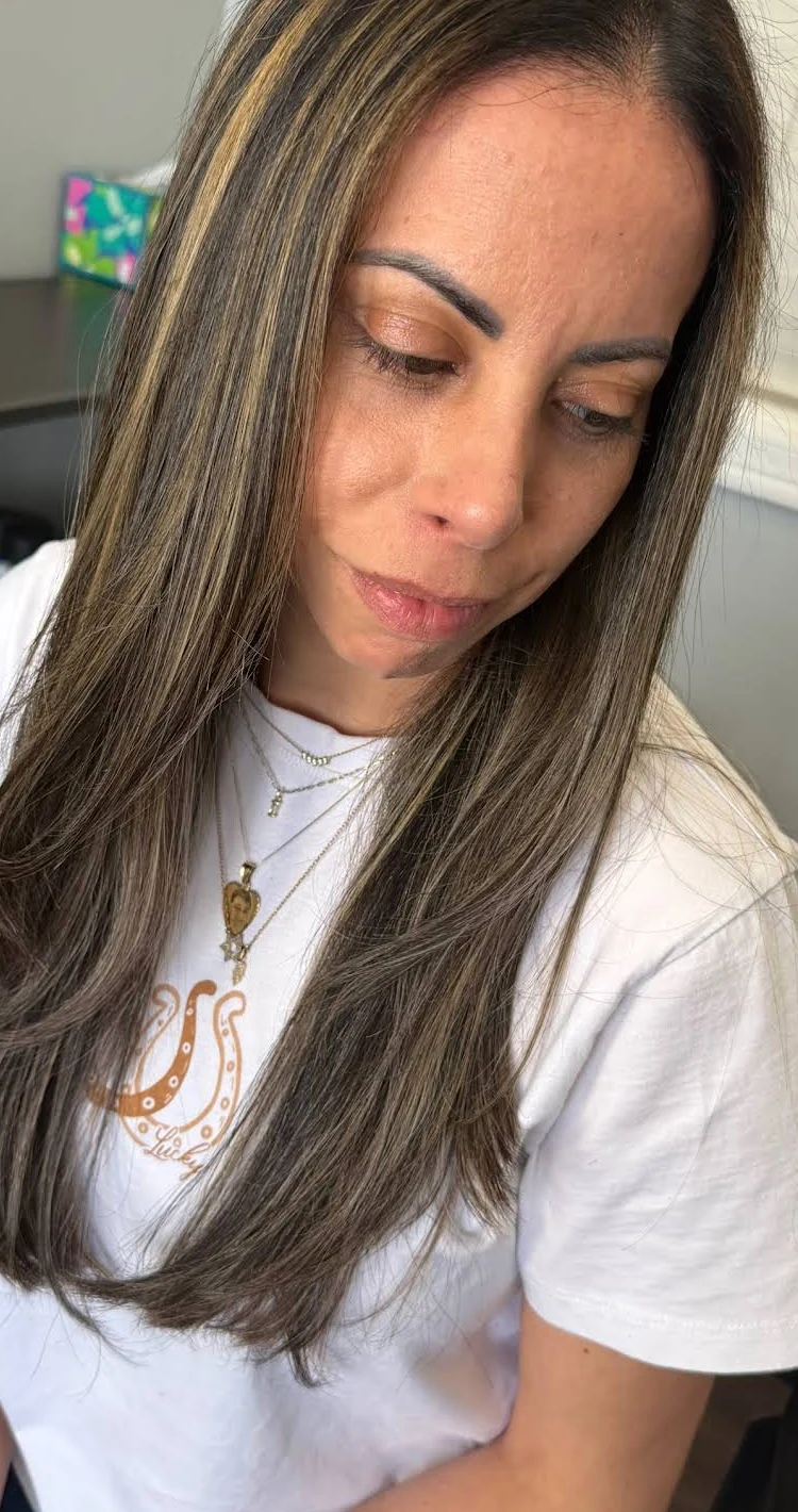 Finished dimensional hair color by Icon Hair Studio